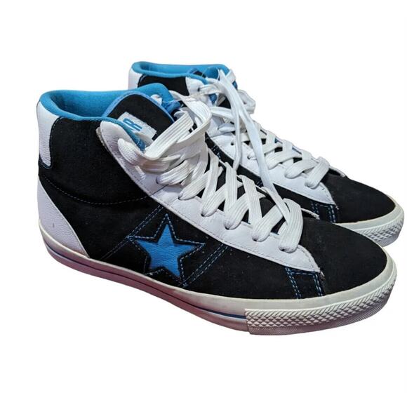 Converse Sample One Star Mid Suede Black Blue White Rare Not For Resale Mens 9 main image 6